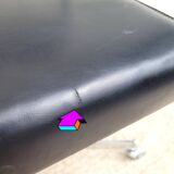 Vintage swivel office chair with casters