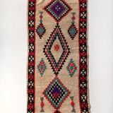 Moroccan Berber rug Azilal vintage 2.54x1.02m