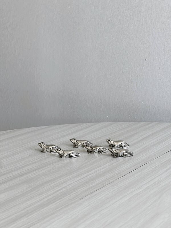 6 porte-couteaux grenouilles