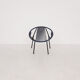 Mid-century plastic thread outdoor club chair