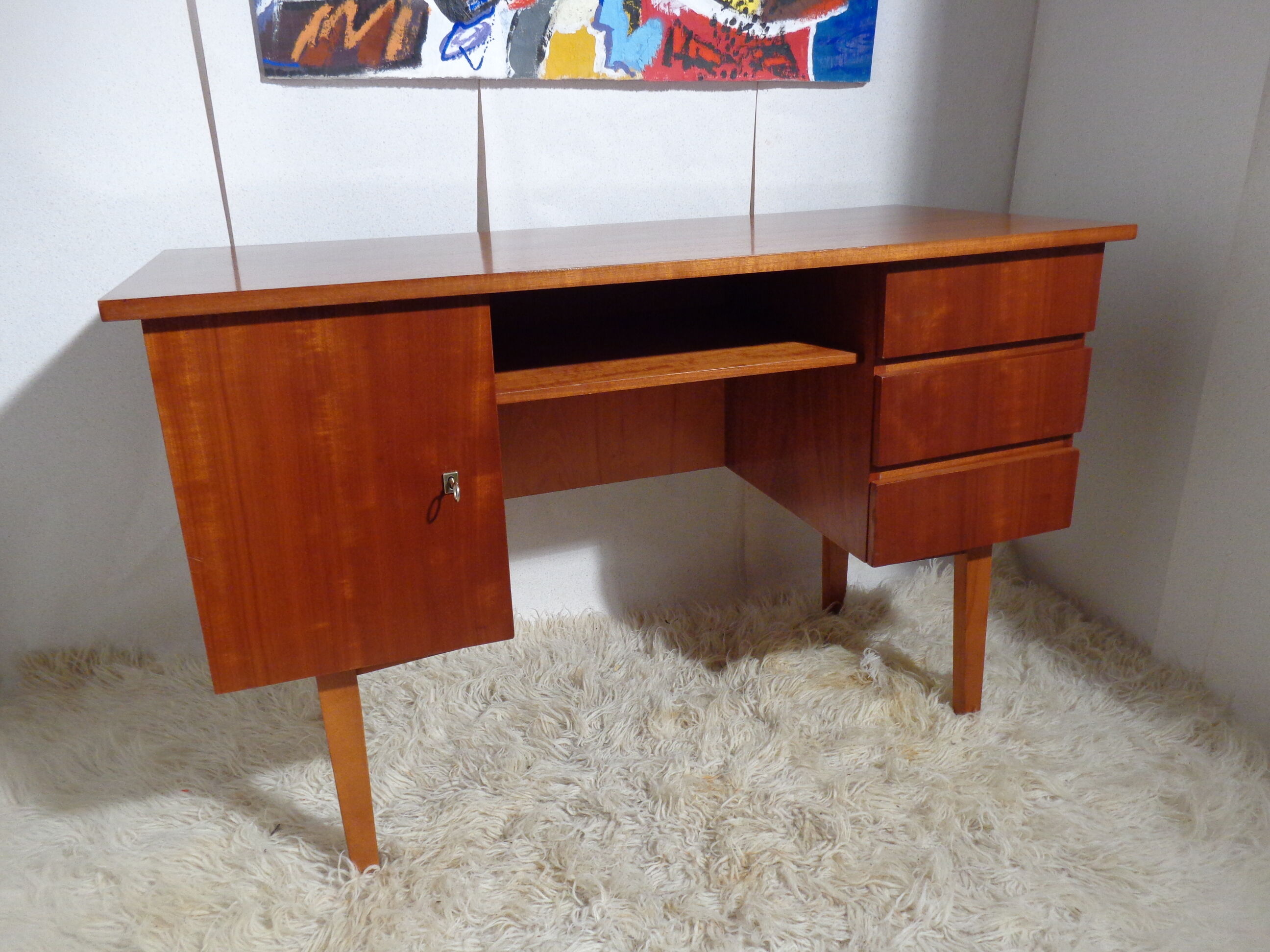 Vintage office of the 60s golden oak