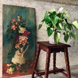 Mid-Century XX Oak Stool or Side Table