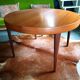 Round table in vintage teak 60s Scandinavian Rochebobois