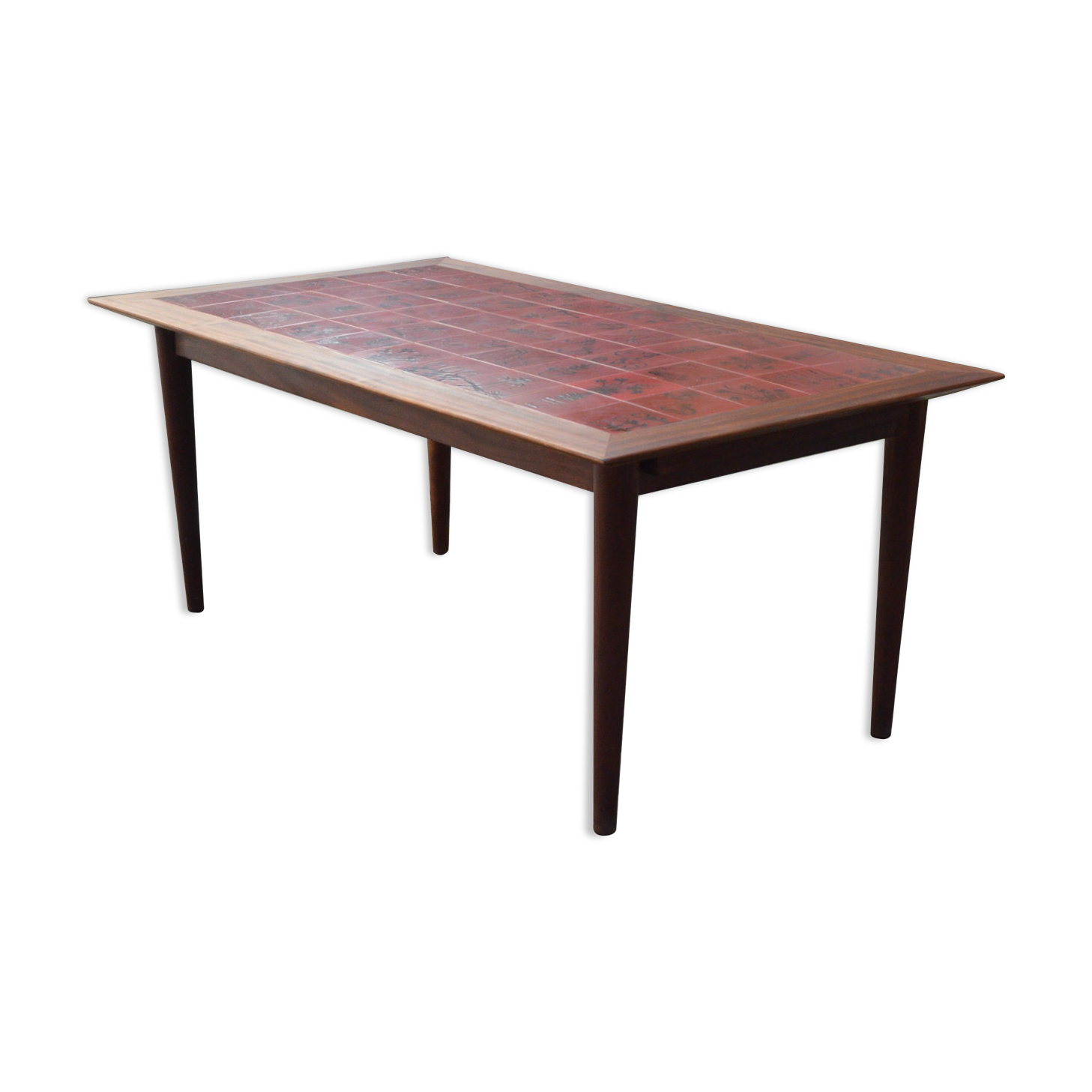 Dining table in wood and ceramic