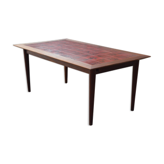 Dining table in wood and ceramic