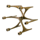 Doré Bronze Six-Arm Candleholder by Michael Harjes, Made in Germany, 1960s Mid-Century Modern