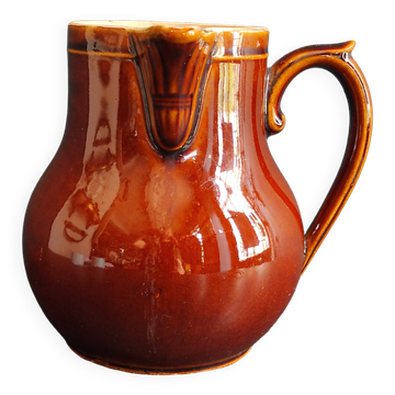 Cruche vintage en majolique française