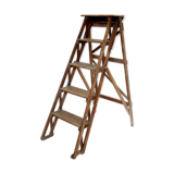 Old wooden painter stepladder