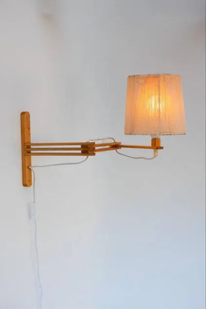 Mid-century Modern Scandinavian Accordion Wall Lamp, 1970s