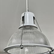 Holophane prismatic glass pendant light