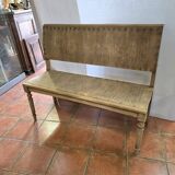 Banquette bistrot en bois , 120cms de long