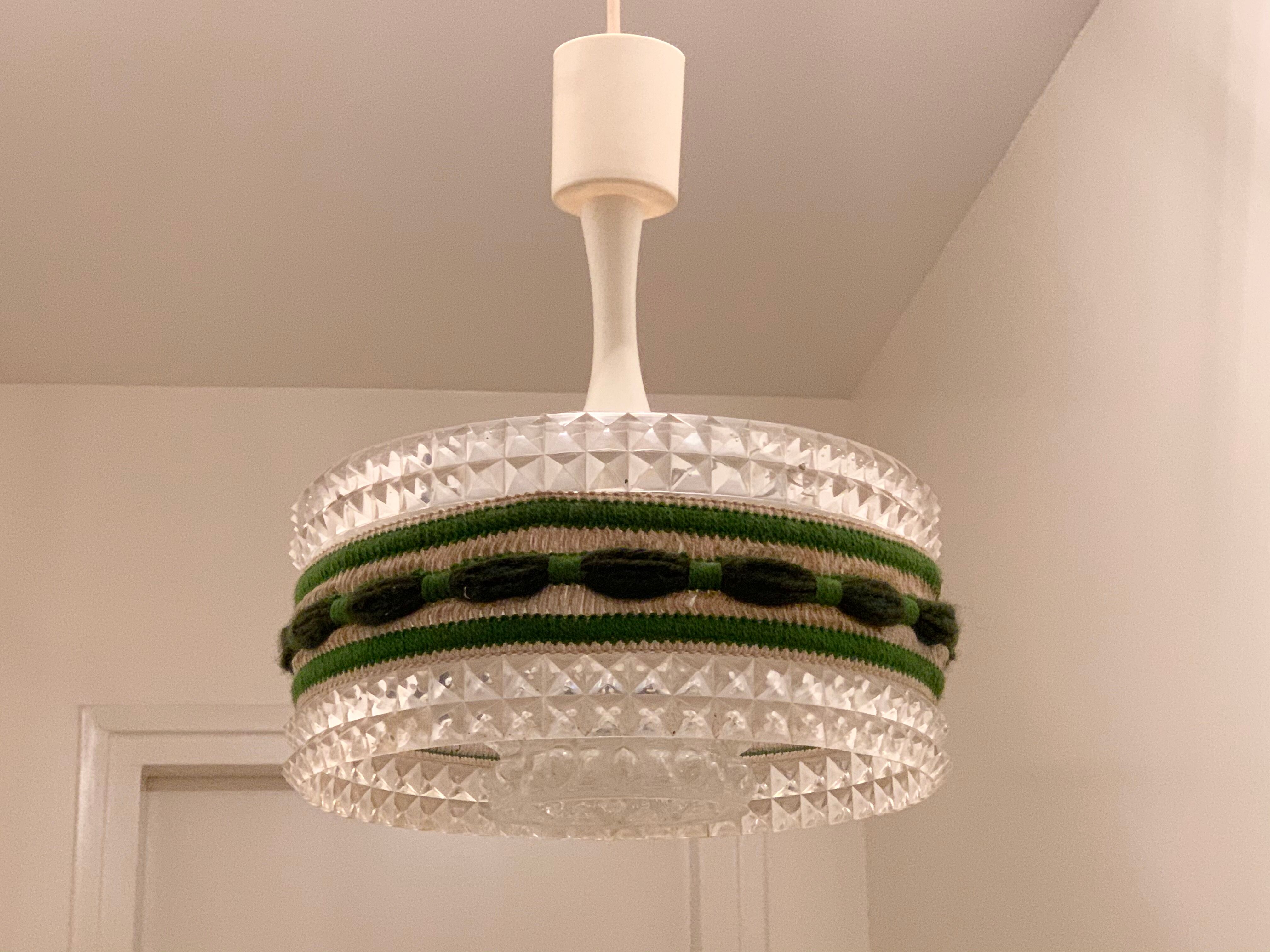 Glass and plexiglass suspension 1970