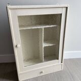 Bathroom cabinet pharmacy patinated wood