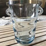Sceau à glace en verre vintage art deco