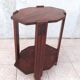 Art Deco side table in solid oak