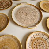Set of 8 dessert plates plus a Niderviller Fauve model dish
