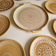 Set of 8 dessert plates plus a Niderviller Fauve model dish