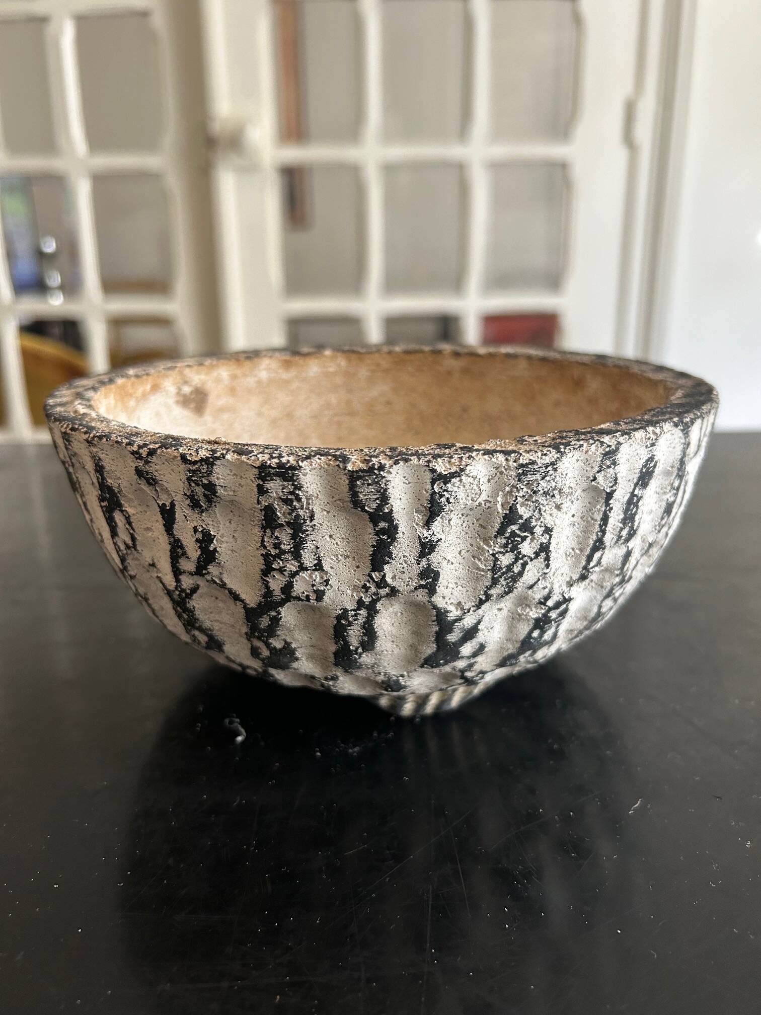 set of cement planters 1950