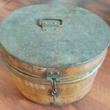 Metal hat box