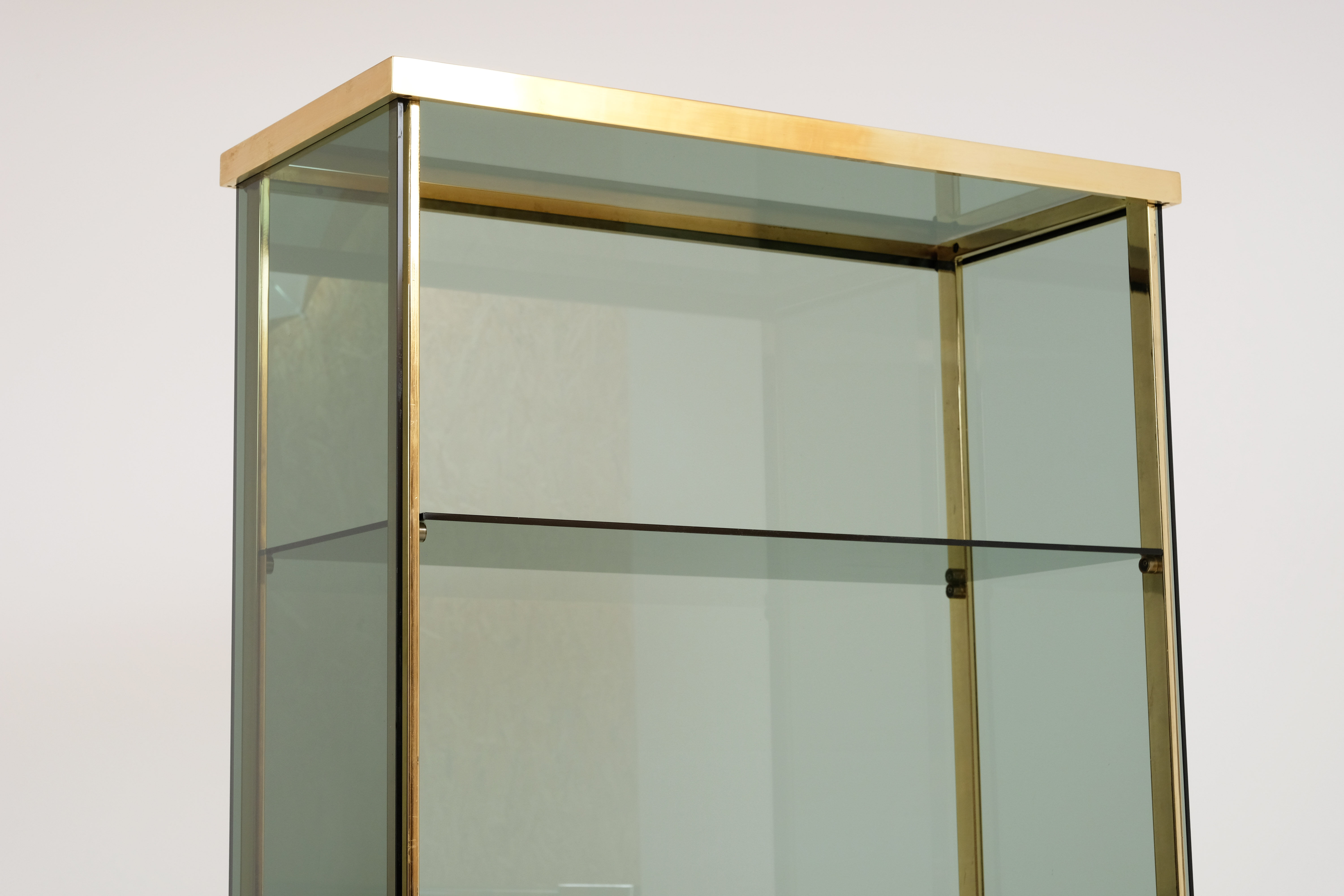 1960's glass and brass library