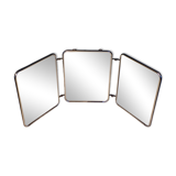 Triptych mirror with chain.