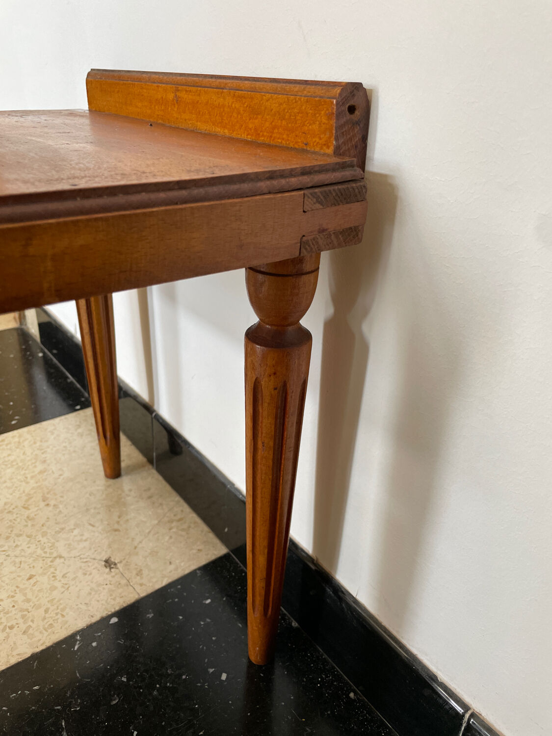 Fluted bedside table