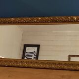 Mirror Wooden frame plaster stucco gold