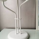 Vintage table lamp in white metal with 3 balls, 80s