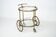 Vintage Brass Bar Cart by Cesare Lacca, Italy, 1950s.