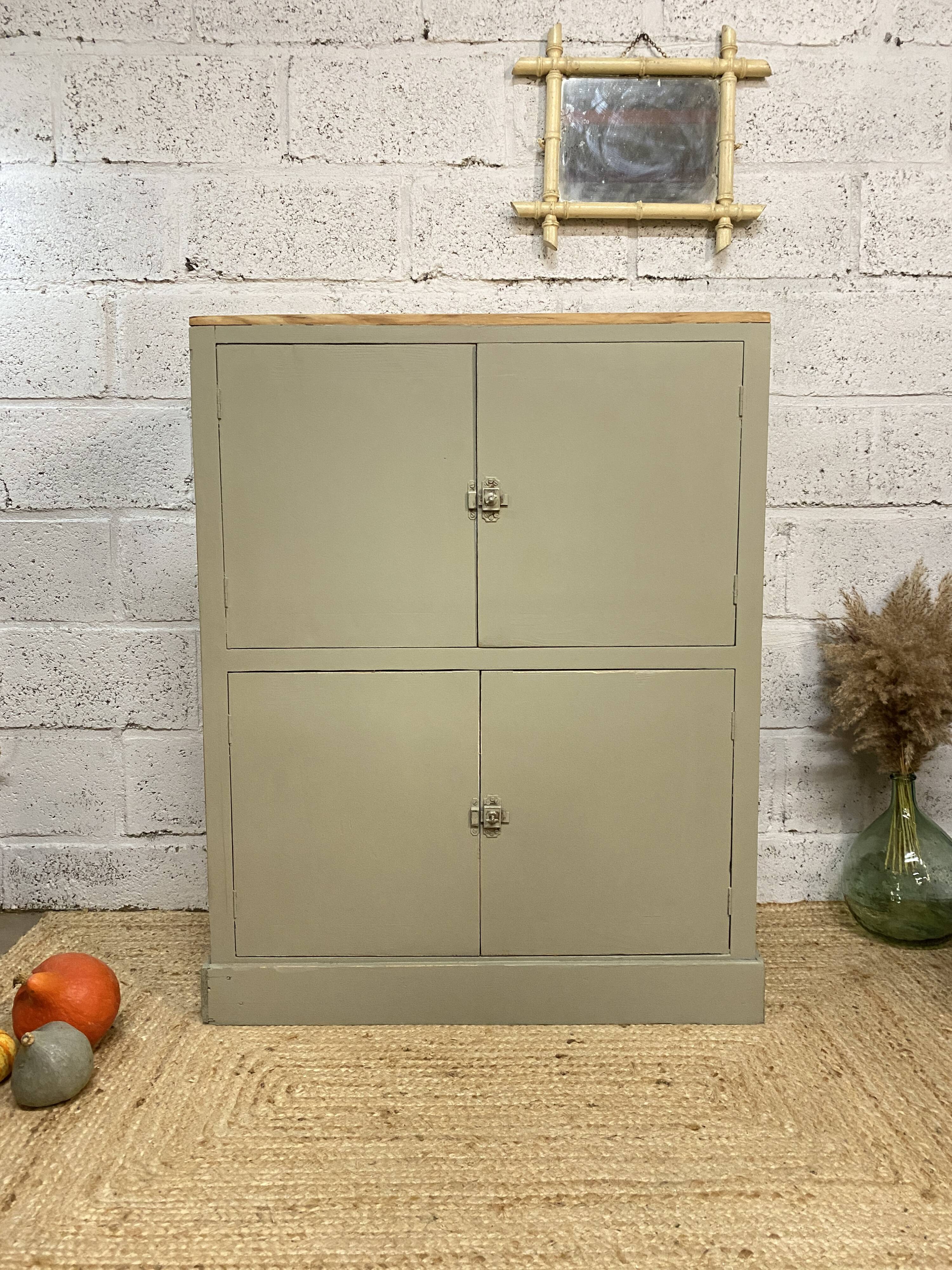 renovated antique sideboard - china cabinet