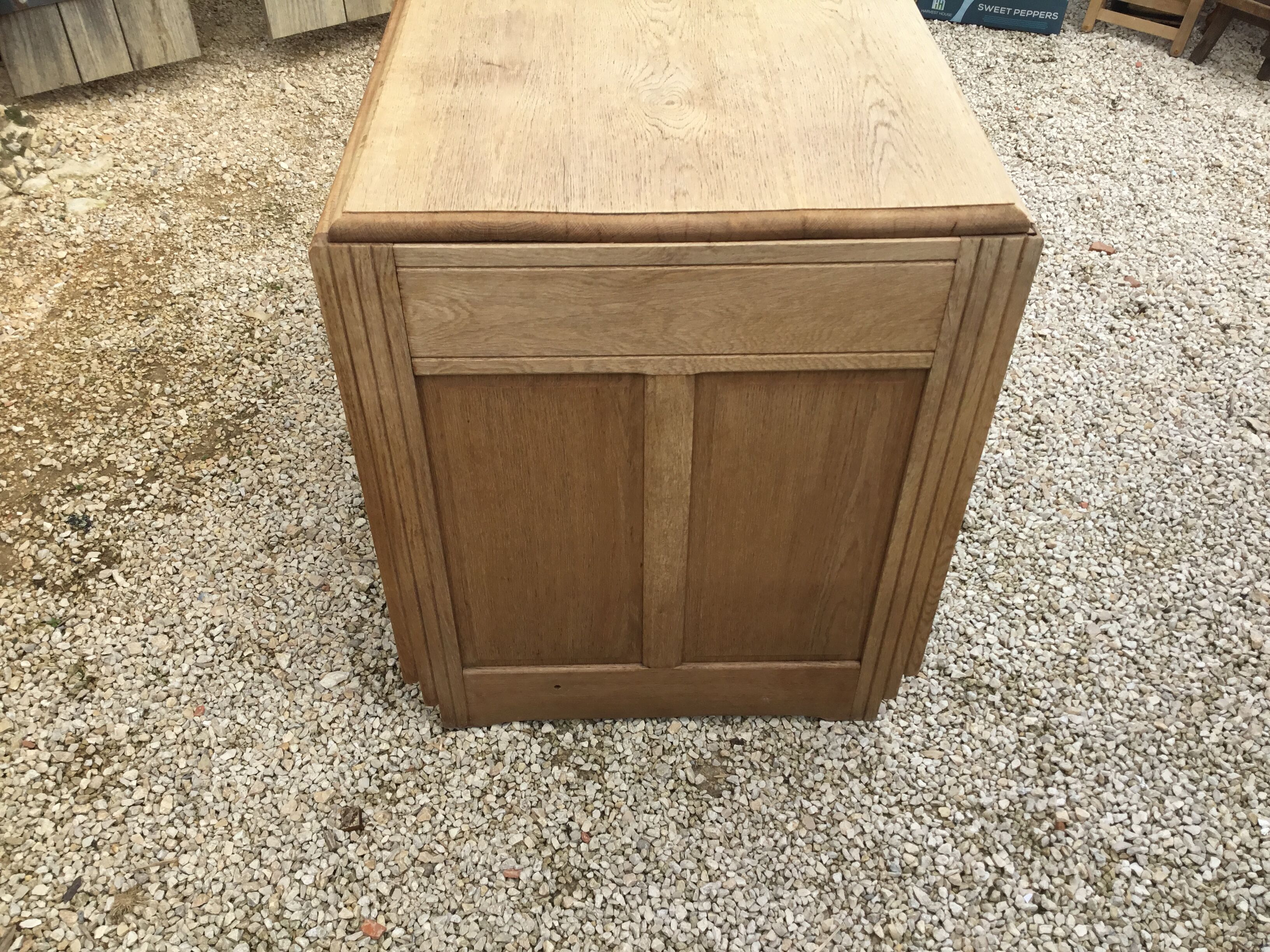 1940s oak desk pickled