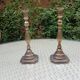 Pair of bronze candlesticks