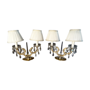 Paire de girandoles formant lampes
