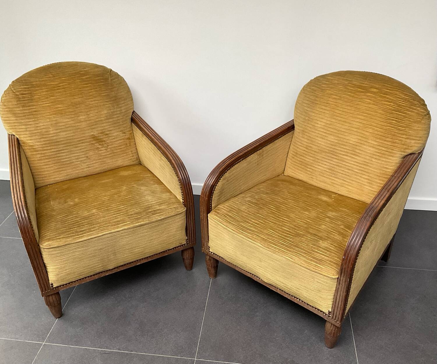 Pair of Art Deco armchairs