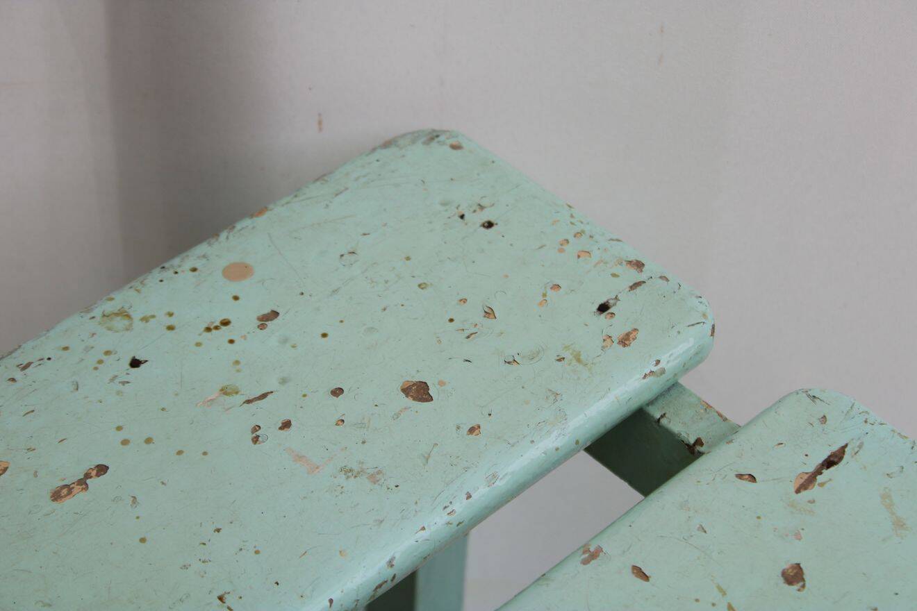 Wooden workshop stool