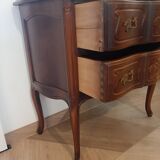 Louis XV style chest of drawers - 2 drawers - Curved feet - 1980s