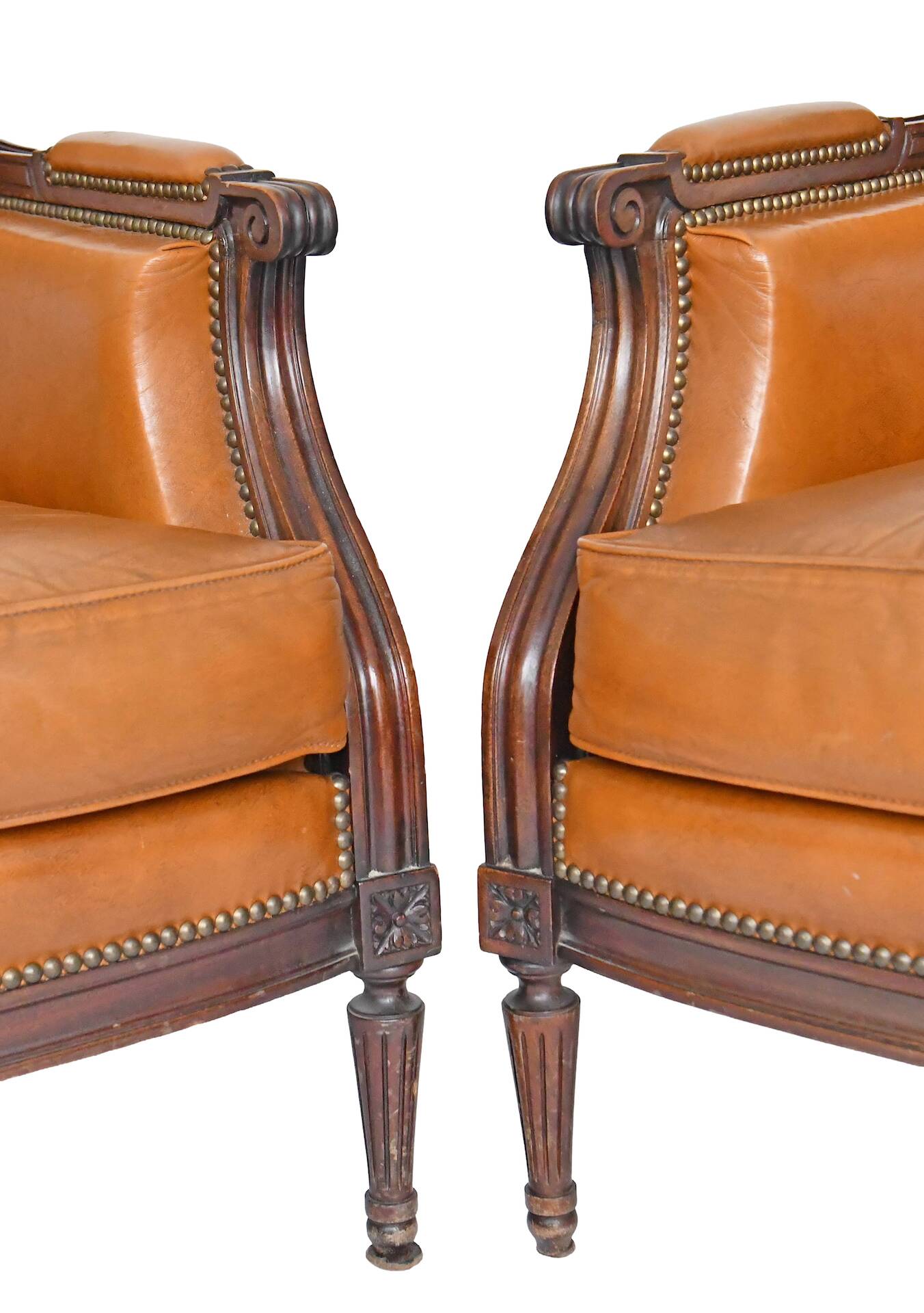 Pair of large armchairs in Louis XVI style