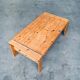 Scandinavian Modern Design Solid Pine Coffee Table, 1970s