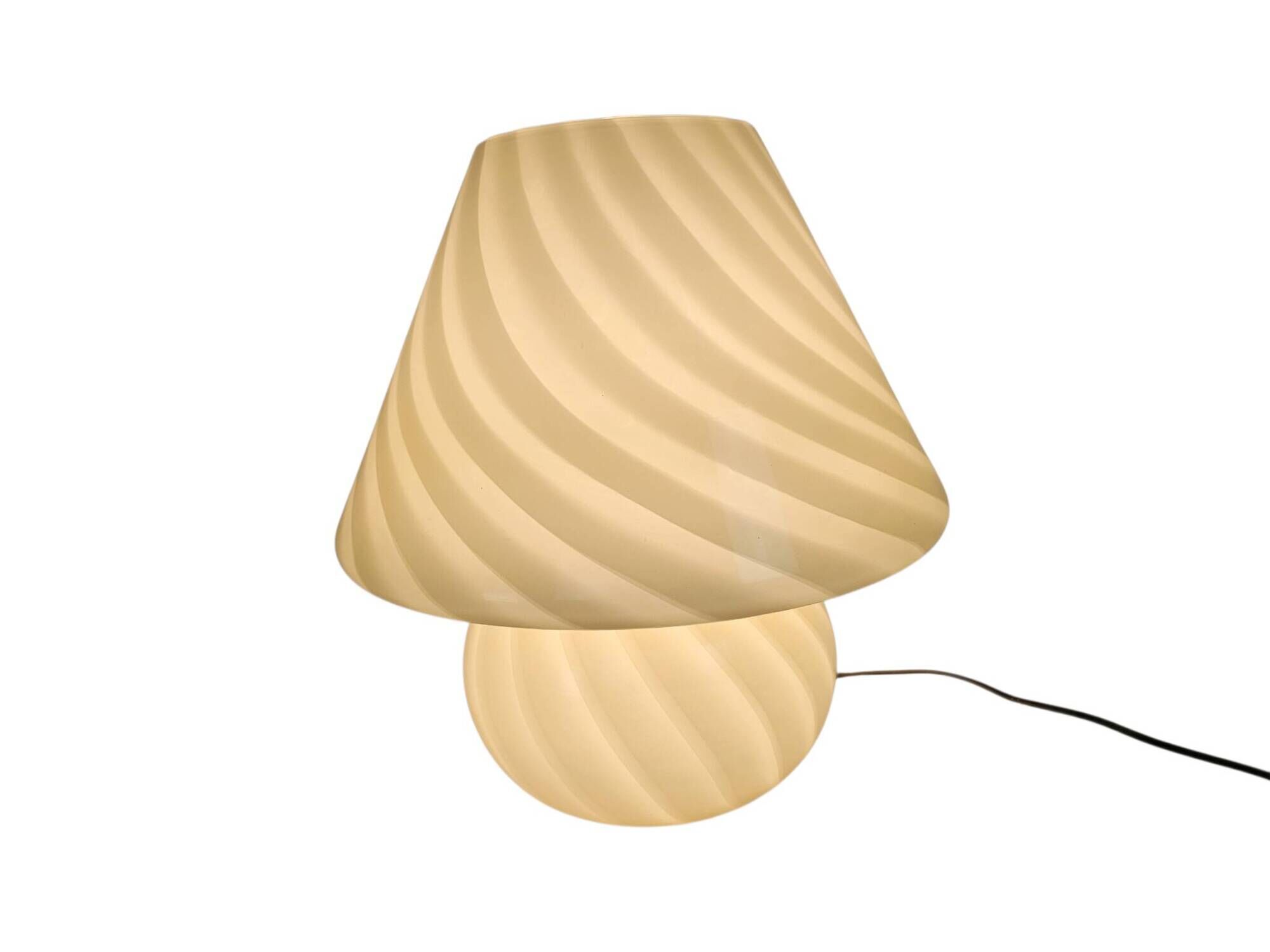 XL - Murano - Vetri- Venini - mushroom lamp - spiral lamp - Swirled Glass l