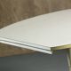 Round adjustable white cocktail/dinner table, Finland, 1960s