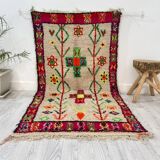 Tapis berbère marocain artisanal 203 x 104 CM
