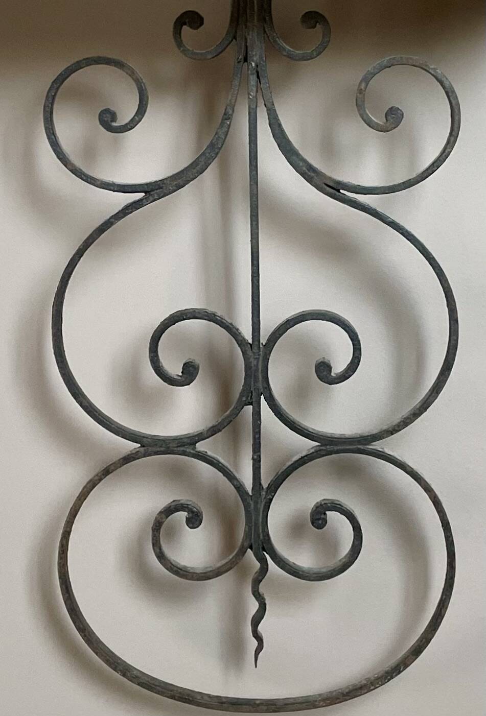 Wrought iron wall light