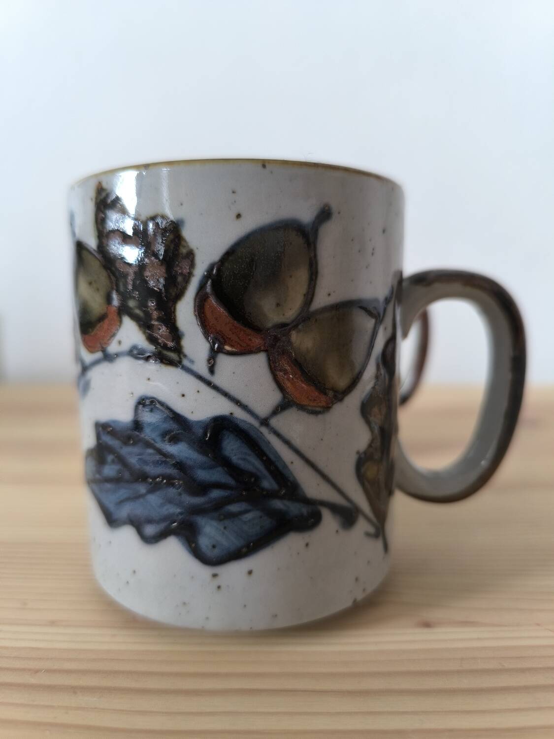 Pair of glazed stoneware mugs 1970
