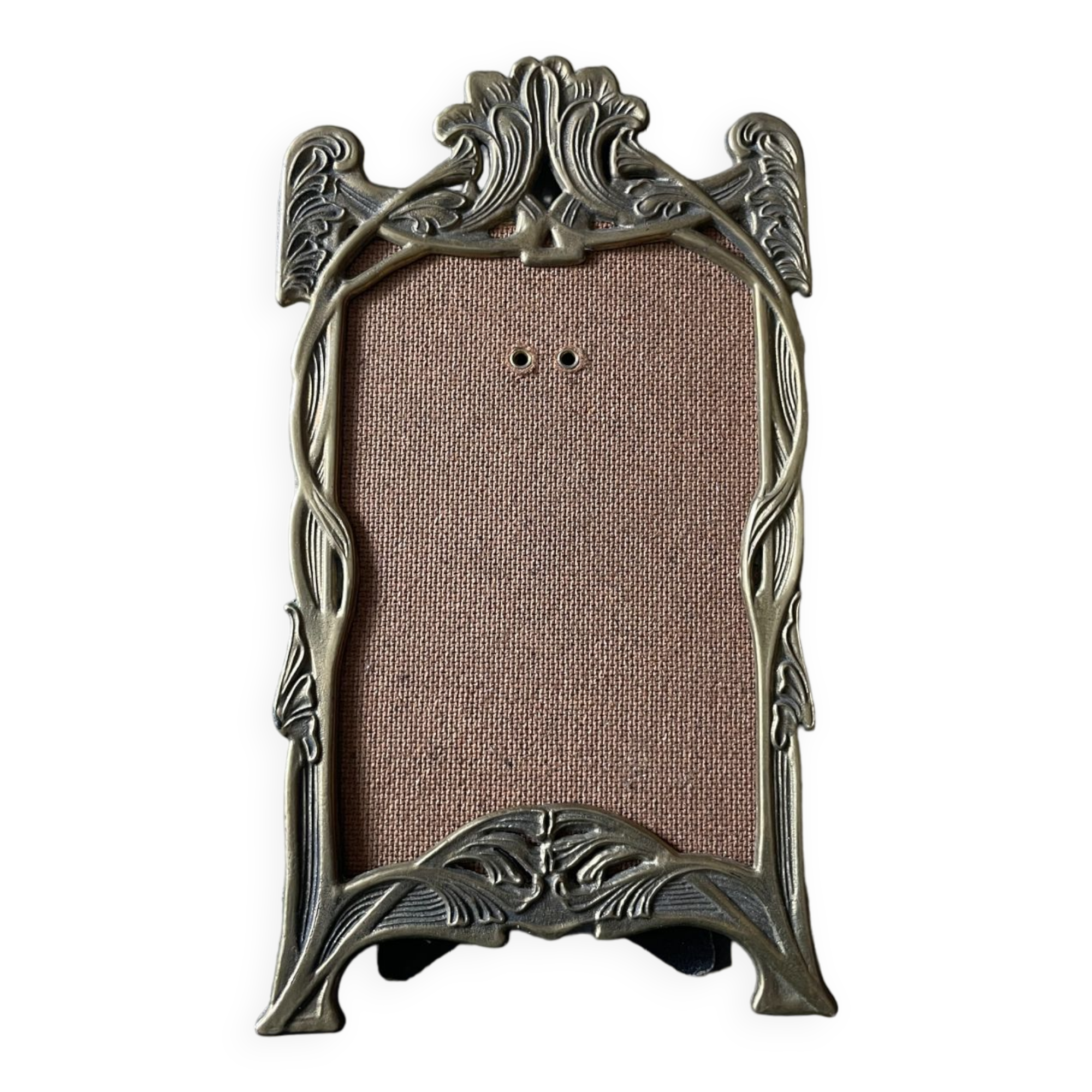 Art Nouveau gilded brass frame before 1900