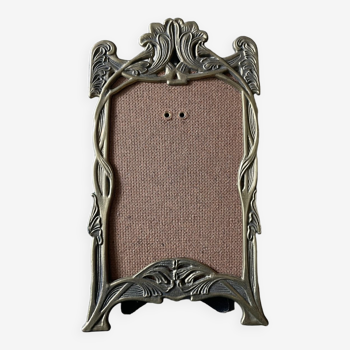 Art Nouveau gilded brass frame before 1900