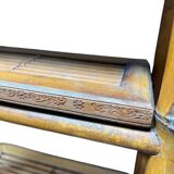 Foldable rattan shelf