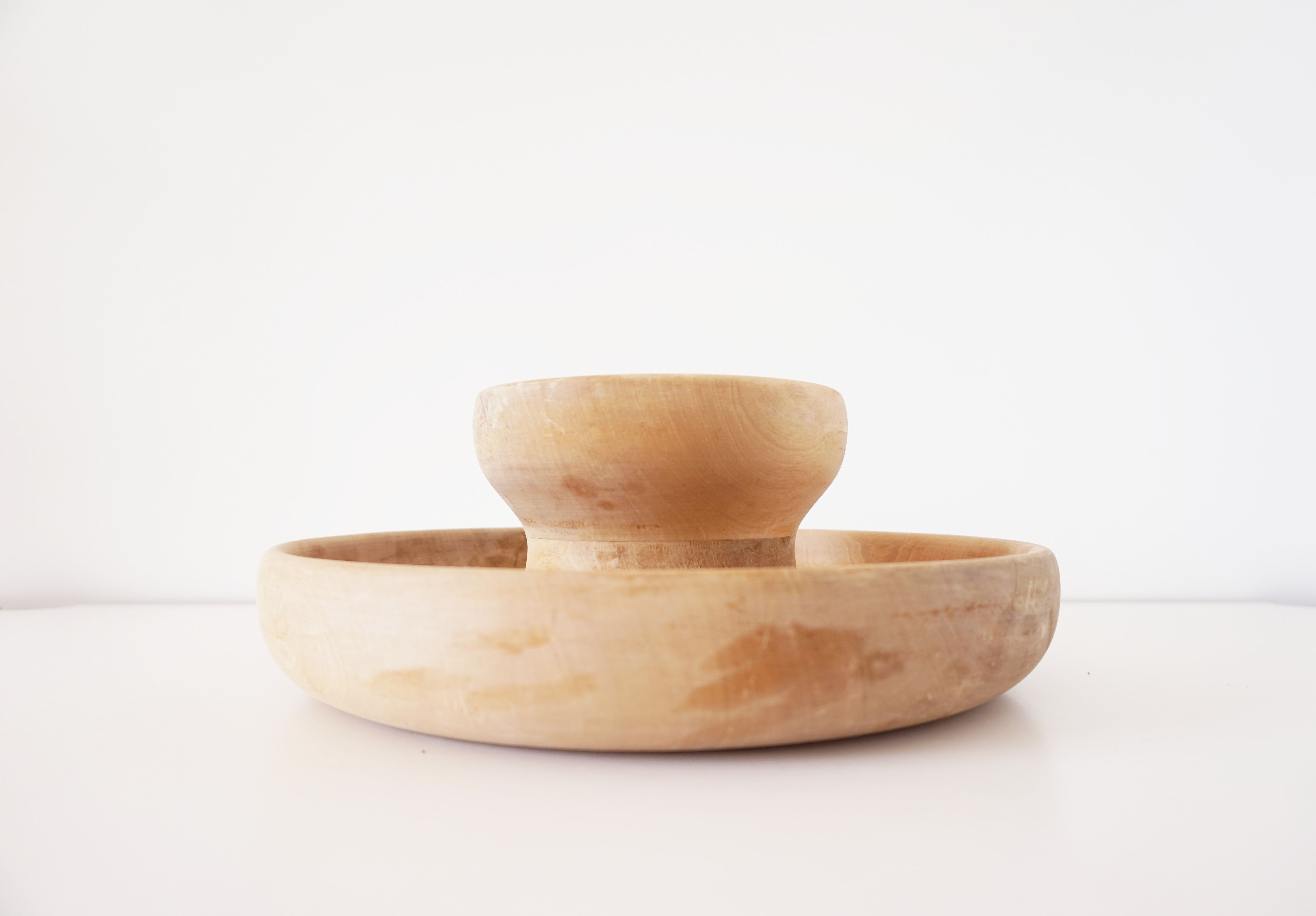 Raw solid wood fruit basket