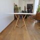 Vintage design table (Style Ouelette X Etch&Bolts) + Chairs