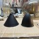 Orange glass suspension light Swedish Oplight by Hans Agne Jakobsson for AB Markaryd