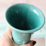 Naturalistic vase in glazed earthenware Utzschneider & Cie – Sarreguemines